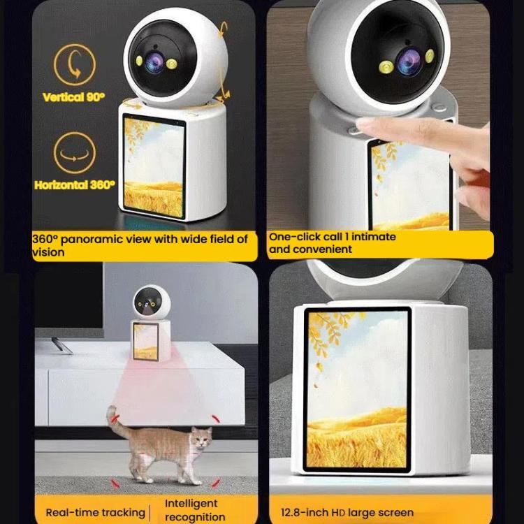 WiFi Two-Way Video Call Smart Panoramic Camera With 2.8-Inch Screen Supports Voice Wake-Up And One-Button Calling WiFi Two-Way Video Call Smart Panoramic Camera With 2.8-Inch Screen Supports Voice Wake-Up And One-Button Calling